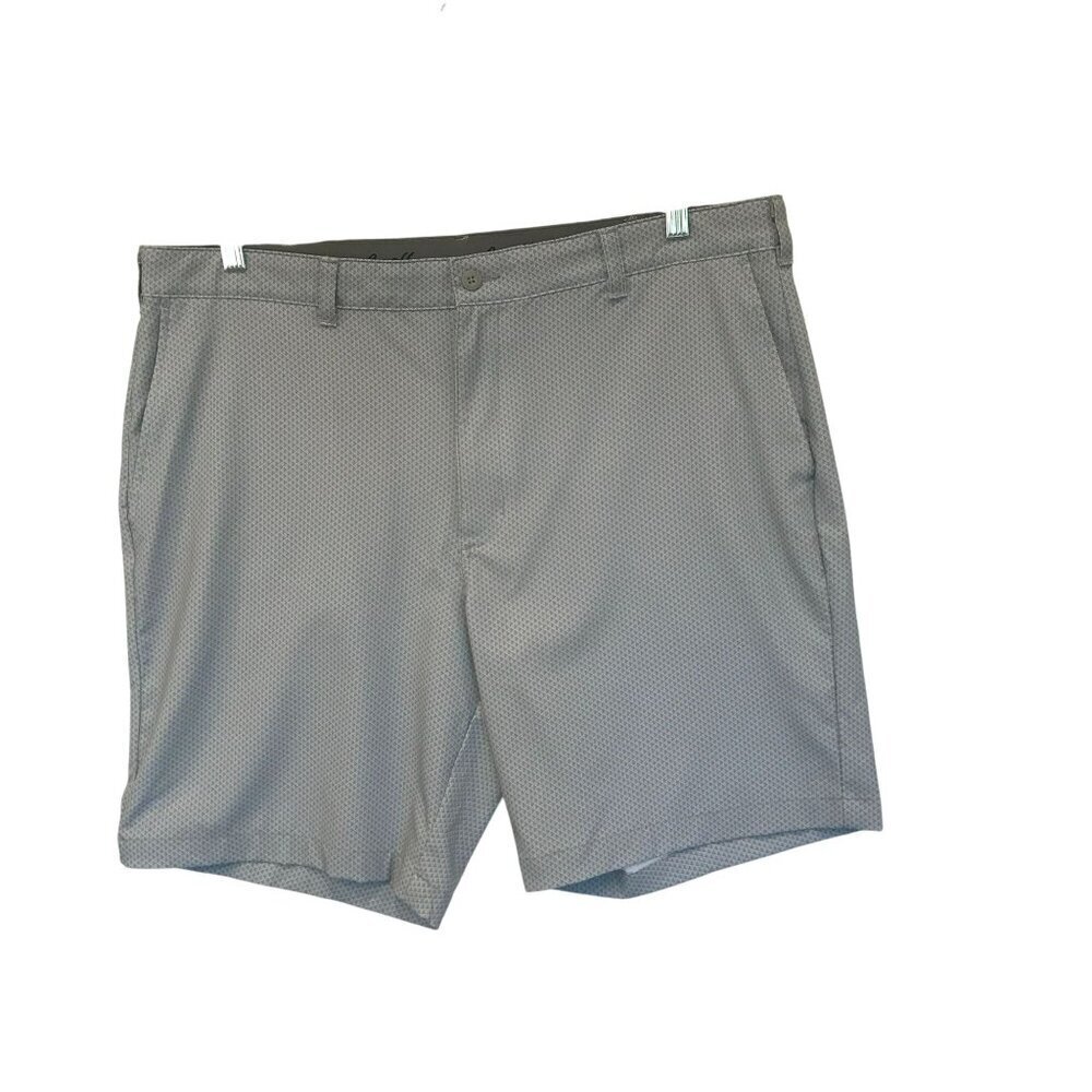 Ben Hogan Men's Flat Front Bermuda Golf Shorts Sz 40 Gray Active Short Sleeve